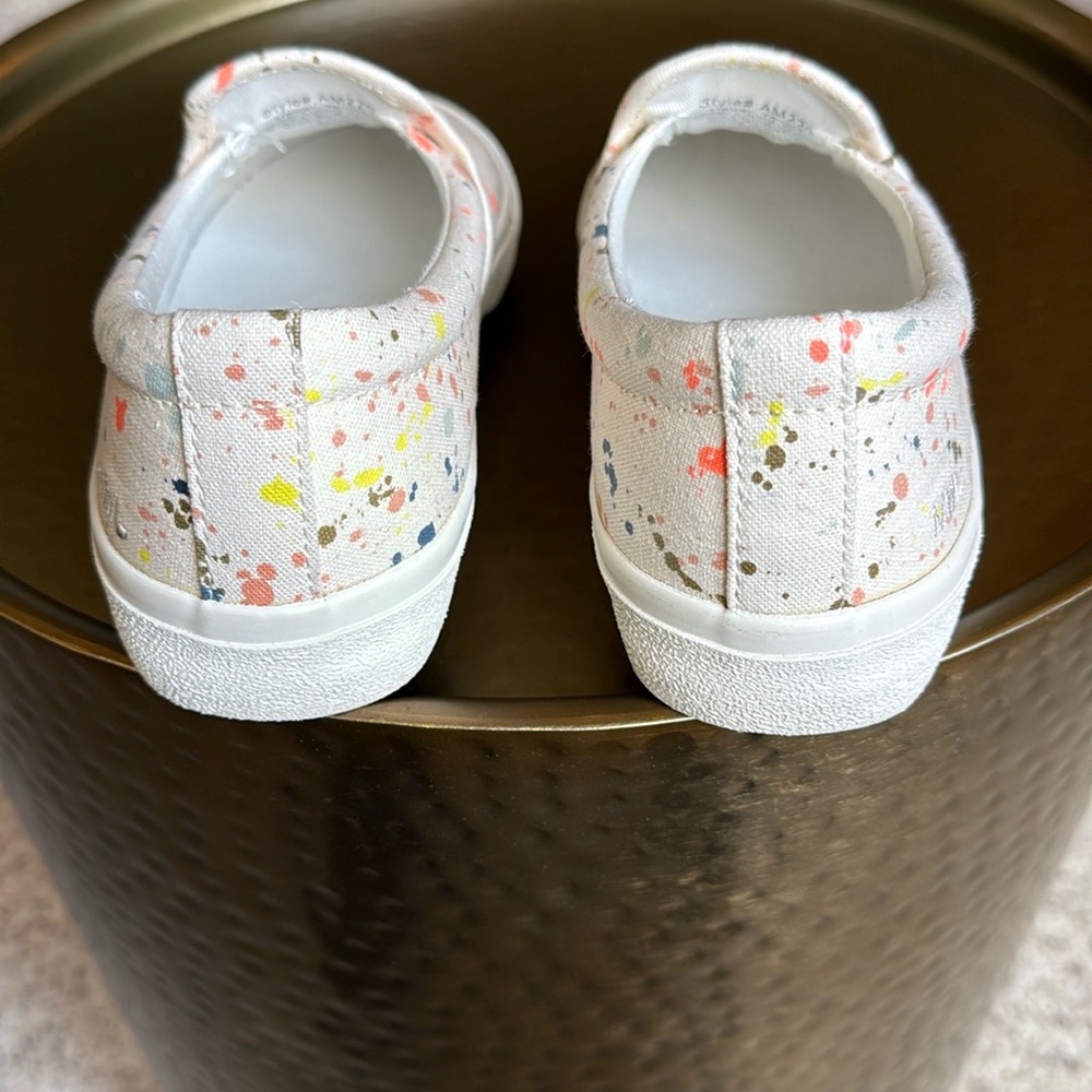 Madewell Sidewalk Slip-On Sneakers in Paint Spattered Recycled Canvas - Picture 7 of 15